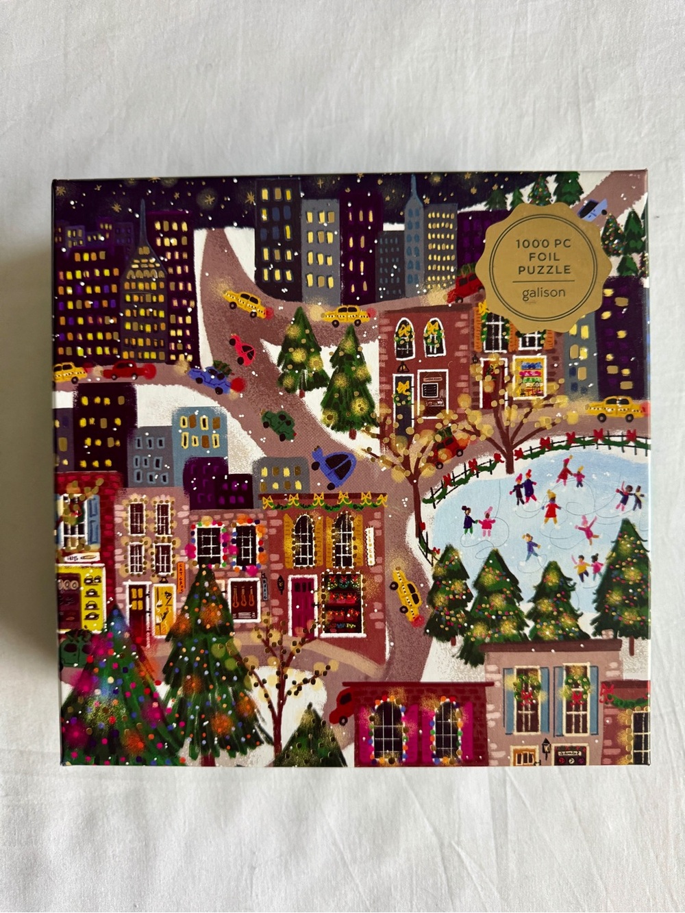 Galison Sparkling City 1000-Piece Foil Puzzle